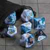 Crown of the North - Blue and white DnD dice set Crown of the North - Blue and white DnD dice set