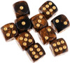 Smokestone d6 Dice Set - Brown and Black Smokestone d6 Dice Set - Brown and Black