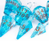 Potion Bottle Dice Set - Icy Blue