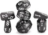 Runic Stone Dice Set – Black