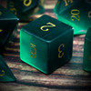 Cat's Eye Gemstone Dice Set