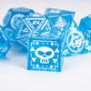 Sharp-Edge Pirate Dice Set - Ocean Blue