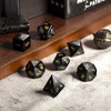 Black Obsidian Dice Set