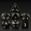 Black Obsidian Dice Set