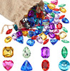 100-Piece Assorted Plastic Gems
