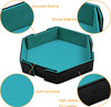 Magnetic hexagon dice tray - Cyan