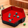 Magnetic folding dice tray - Red