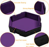 Magnetic folding dice tray - Purple