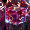 Blood Moon Sharp-edge DnD Dice Set