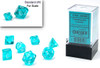 Mini dice set - Transparent teal