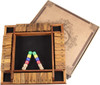 Shut the Box dice game - 4-way wooden board