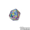 20-sided mini 10mm Festive Mosaic dice