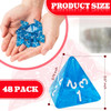 Set of 48 translucent blue 4-sided dice