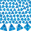 Set of 48 translucent blue 4-sided dice