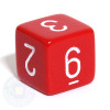 Opaque d6 - Red