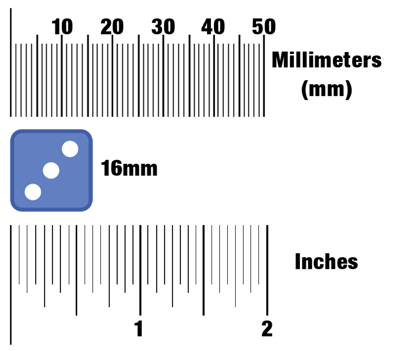 Opaque Dice Blue 16mm d6 Dice Game Depot