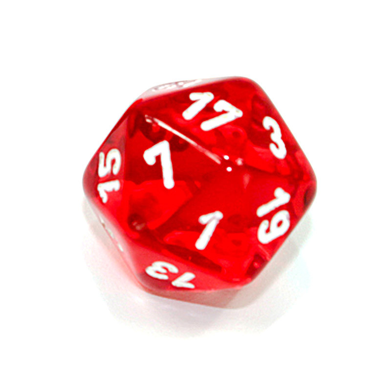 20Sided Translucent Dice (d20) Green Dice Game Depot