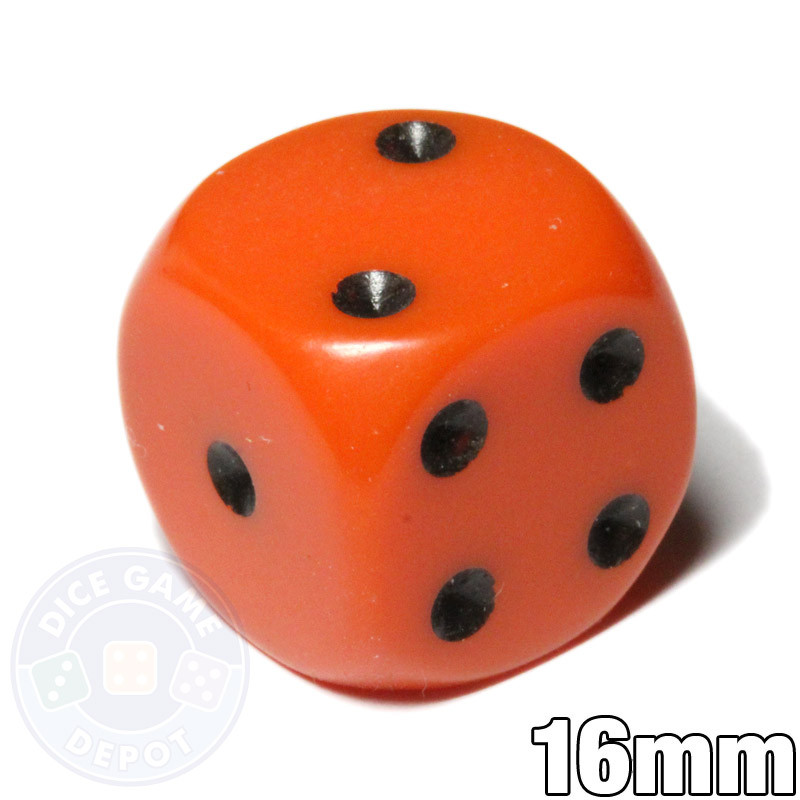Orange Dice for Sale Singles and Sets Dice Game Depot