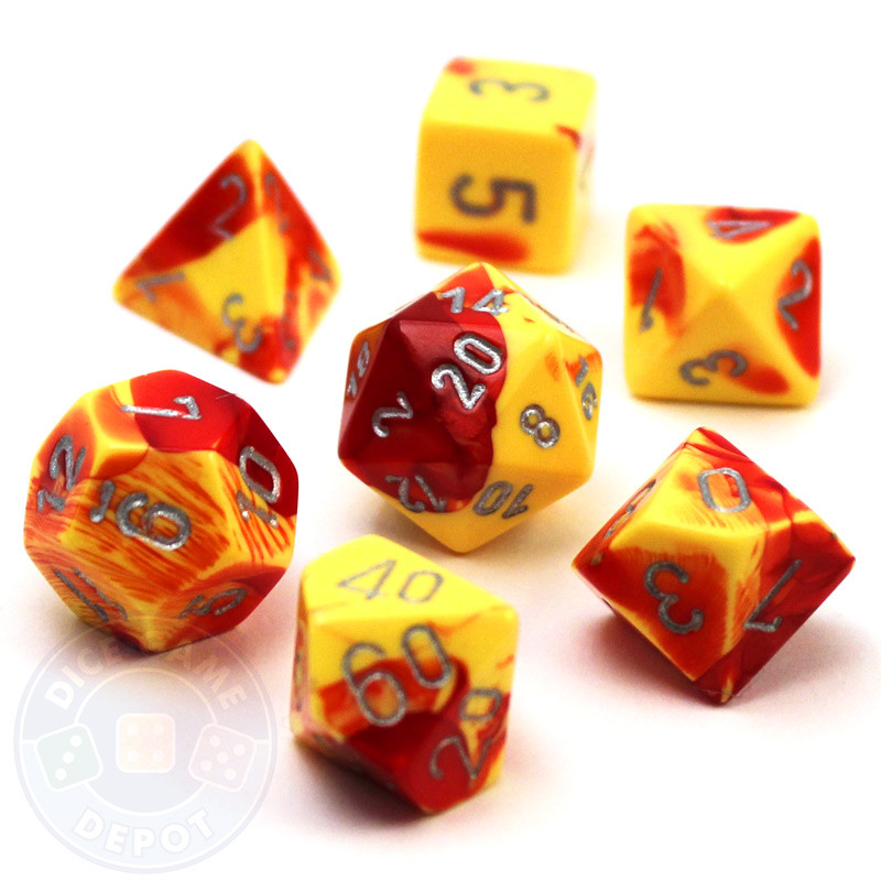 ディジモン C.G. 20th Edition レッド・イエローセット Red and Yellow Gemini DnD Dice Set | Dice Game Depot