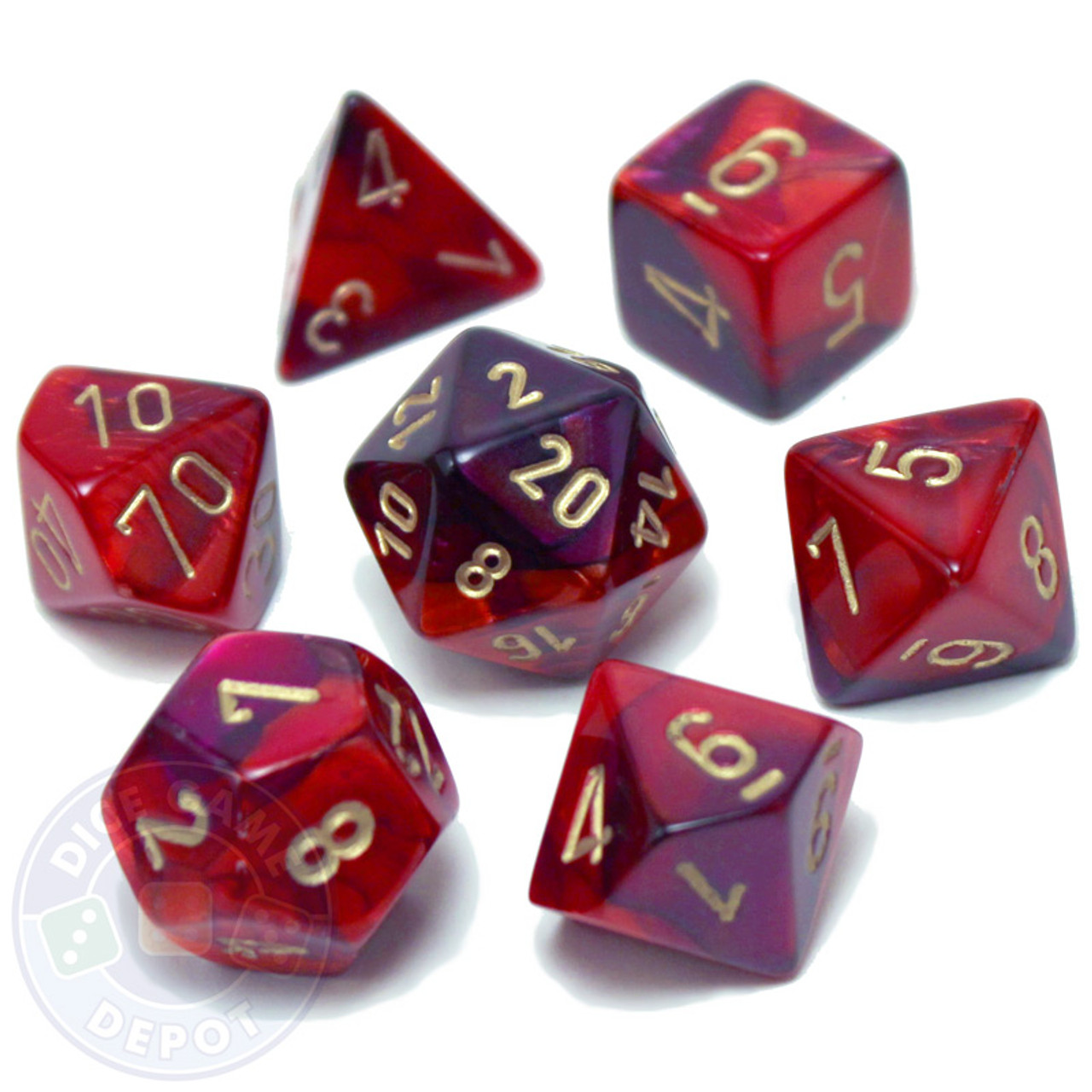 DnD Dice Set 6-Sided Purple Cyan Shimmer 15mm dice D/&D RPG Polyhdreal dice...