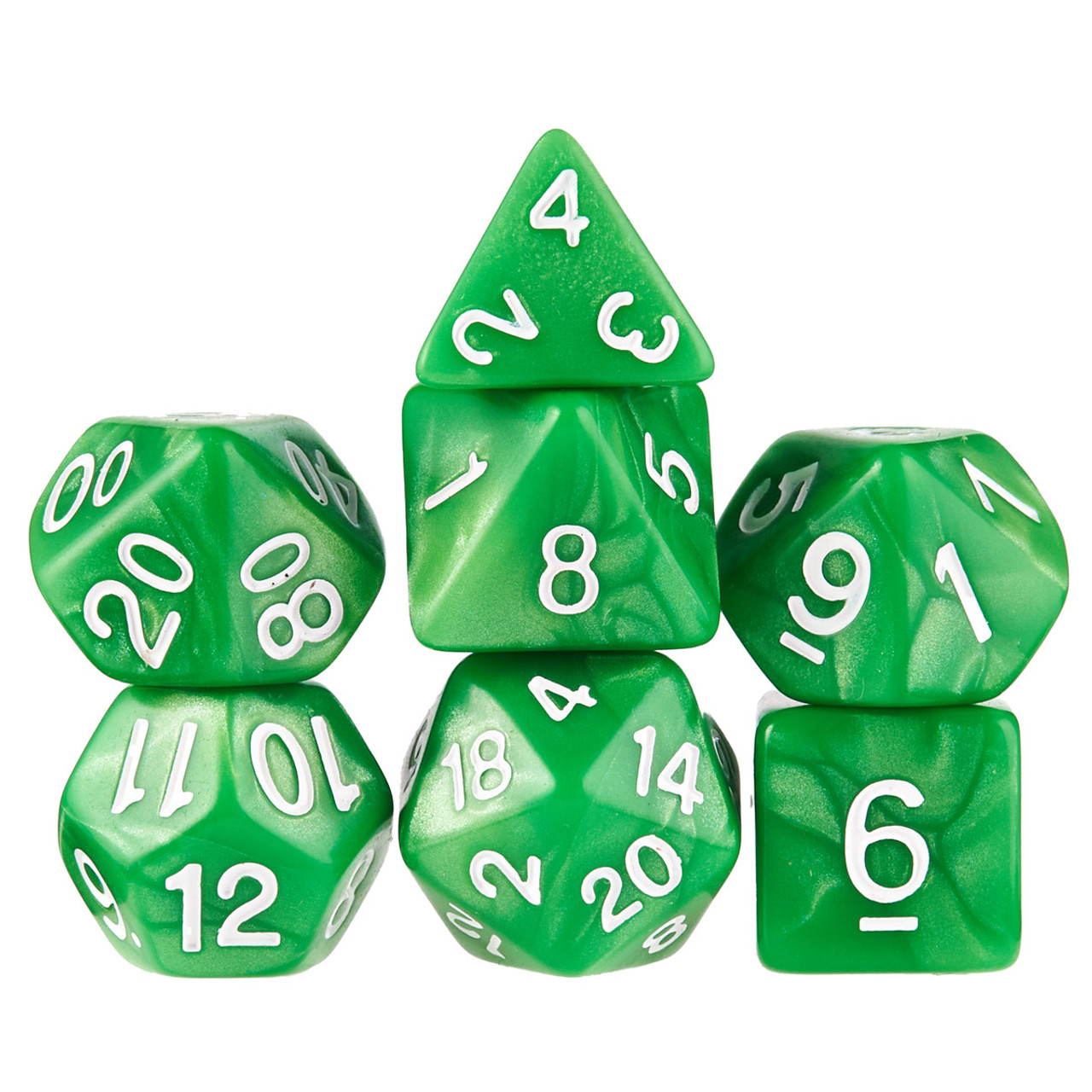 Imperial Gem Pearlized Polyhedral DnD Dice Set Dice Game Depot