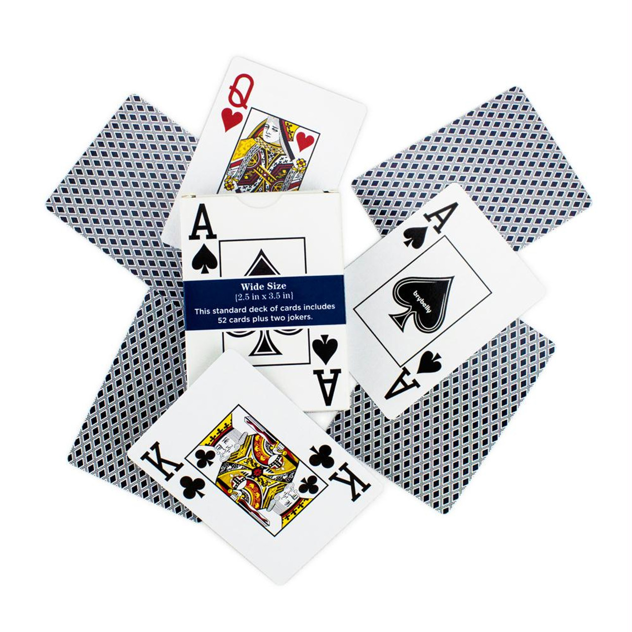 Brybelly GCAR-002 Playing Cards Blue Deck Wide Size & Standard Index