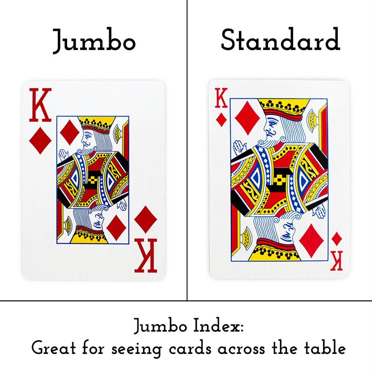 Print Your Design Jumbo Size Standard Index Playing Cards