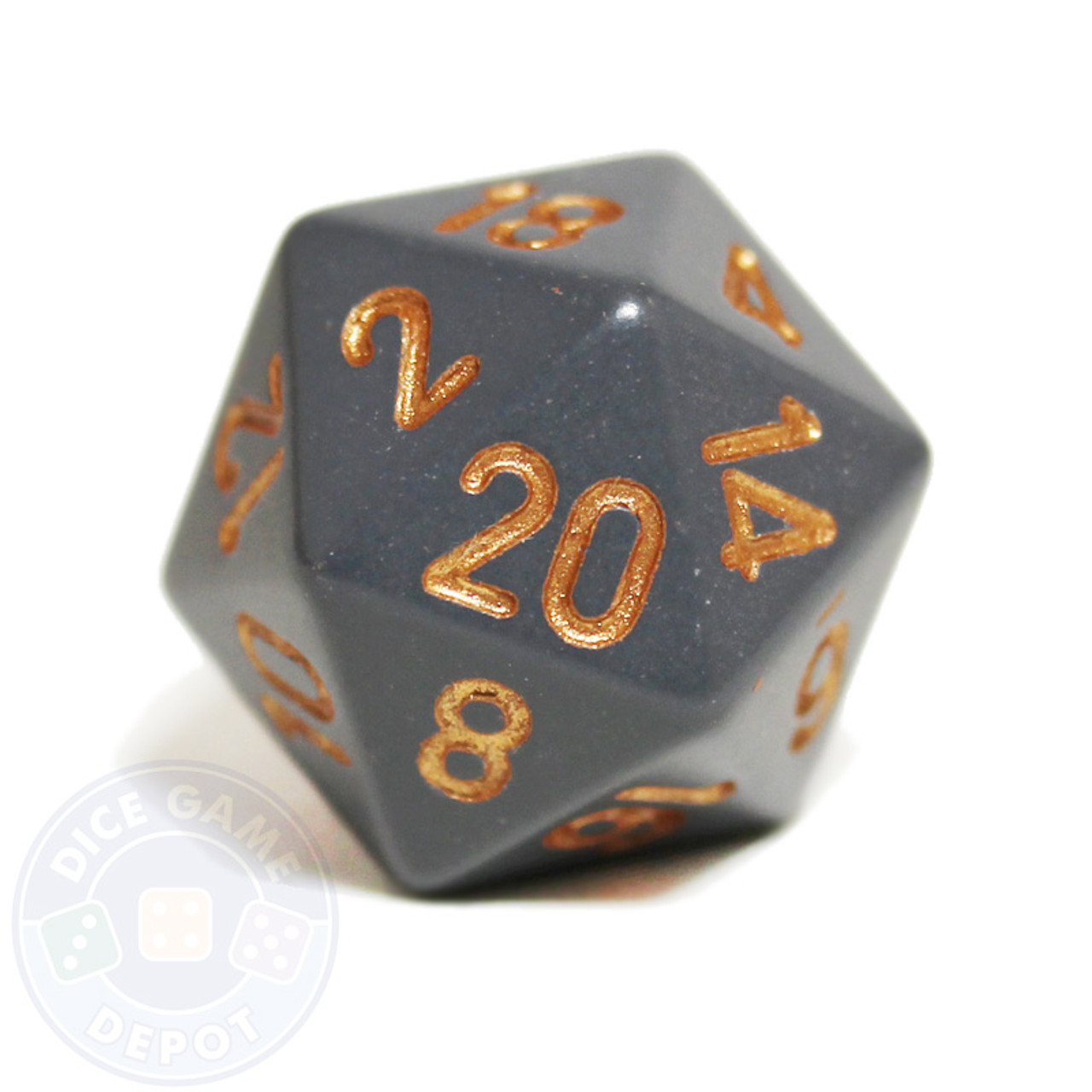 24-25 DICE D6 LXL（59-62cm） Dark Gray 20-sided Dice for Sale (d20) | Dice Game Depot