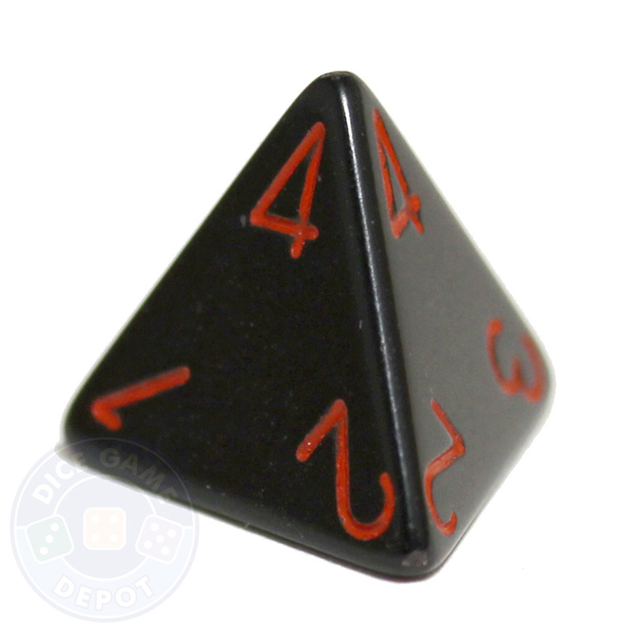 Pearlized Four-Sided d4 Dice Singles