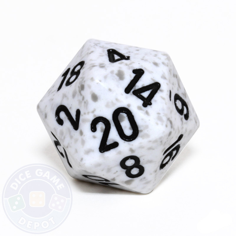 20-sided Speckled Dice - Arctic Camo | Dice Game Depot