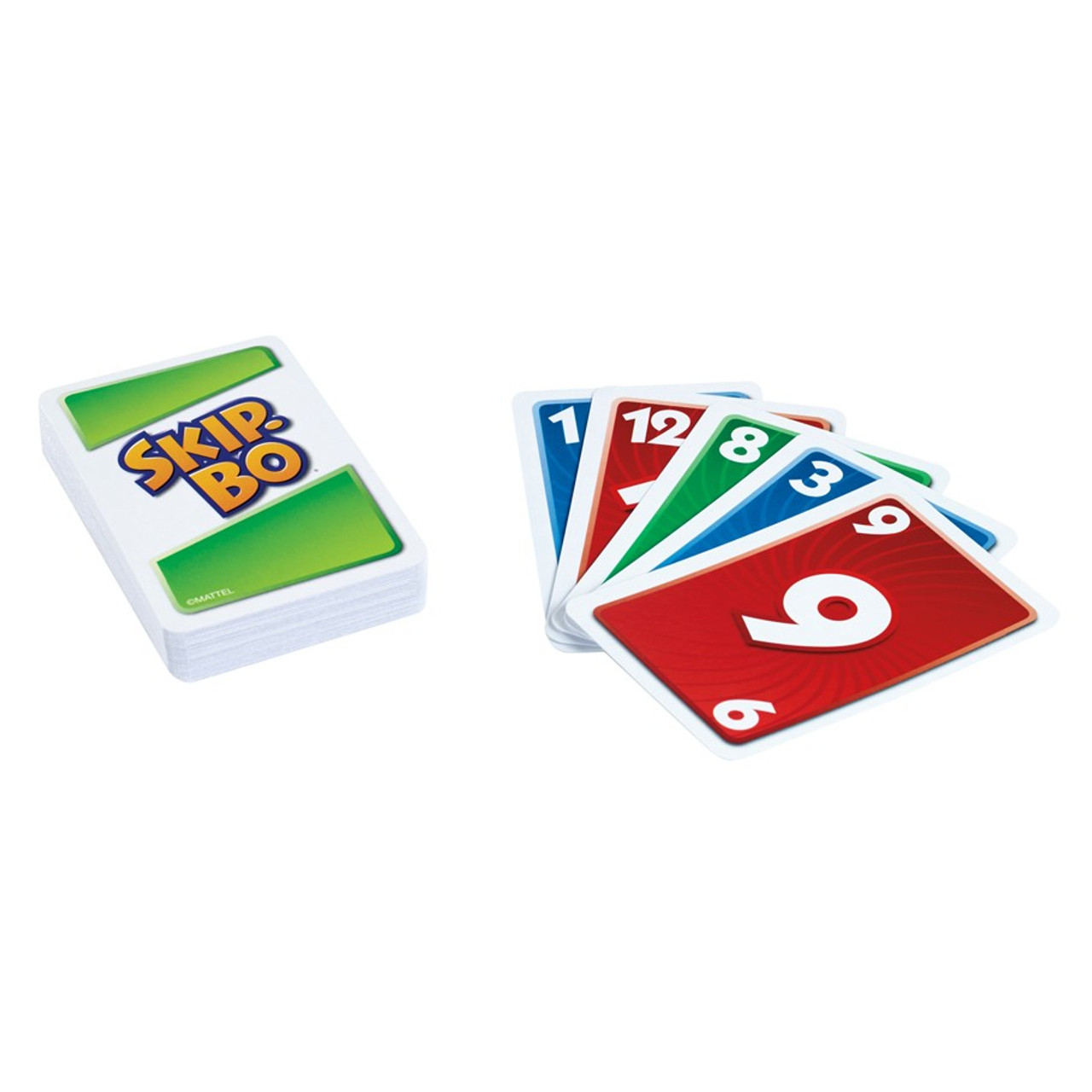 golf card game with skip bo cards