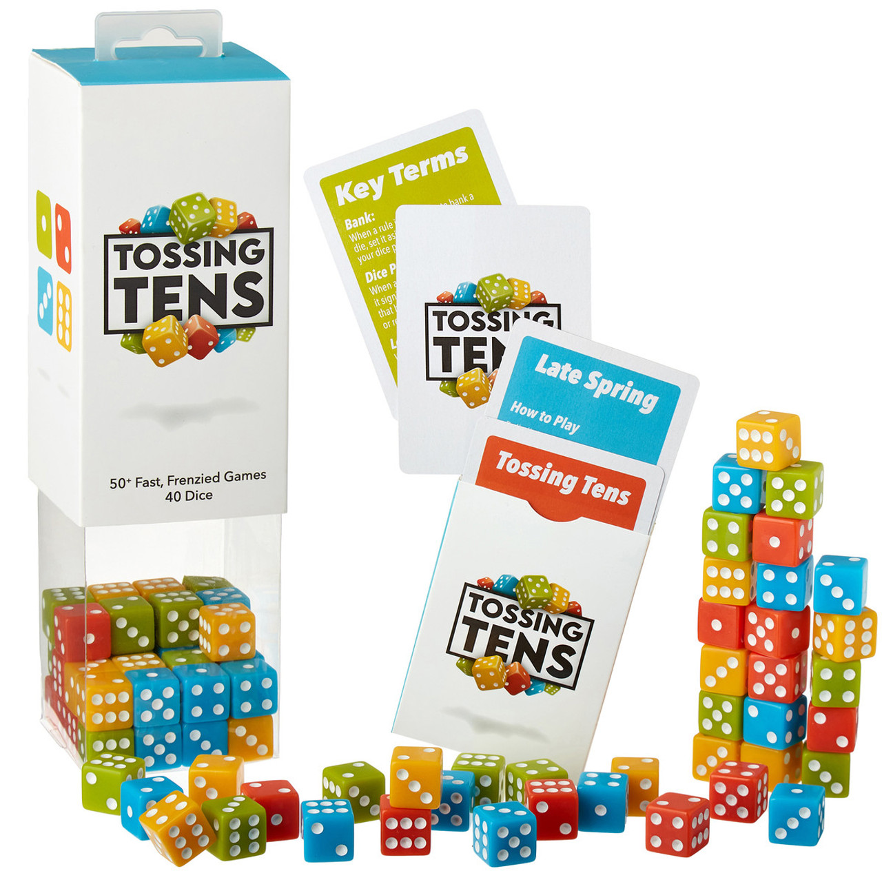 Tossing Tens: 40 Dice and 50 Games