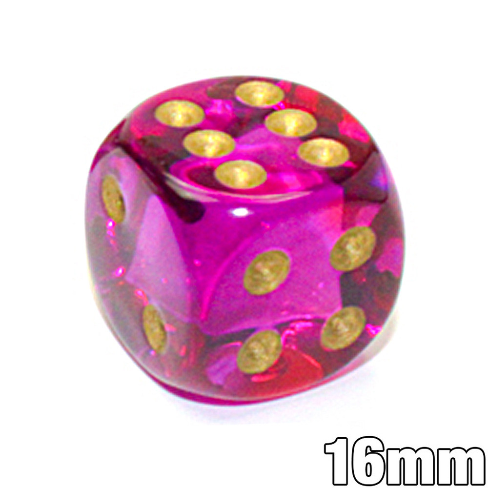 2-Color Gemini Dice - Red and Violet | Dice Game Depot