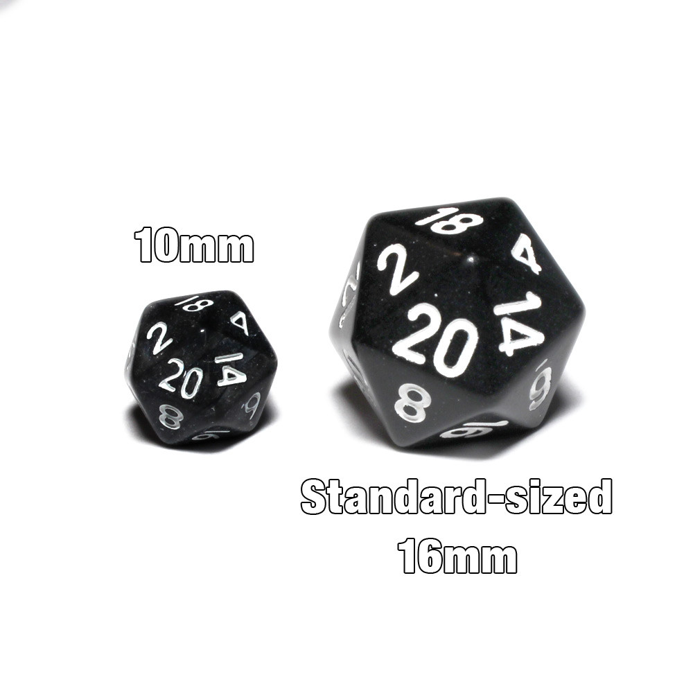 Gemini Mini Festive DnD Dice Set - Steel and Teal | Dice Game Depot