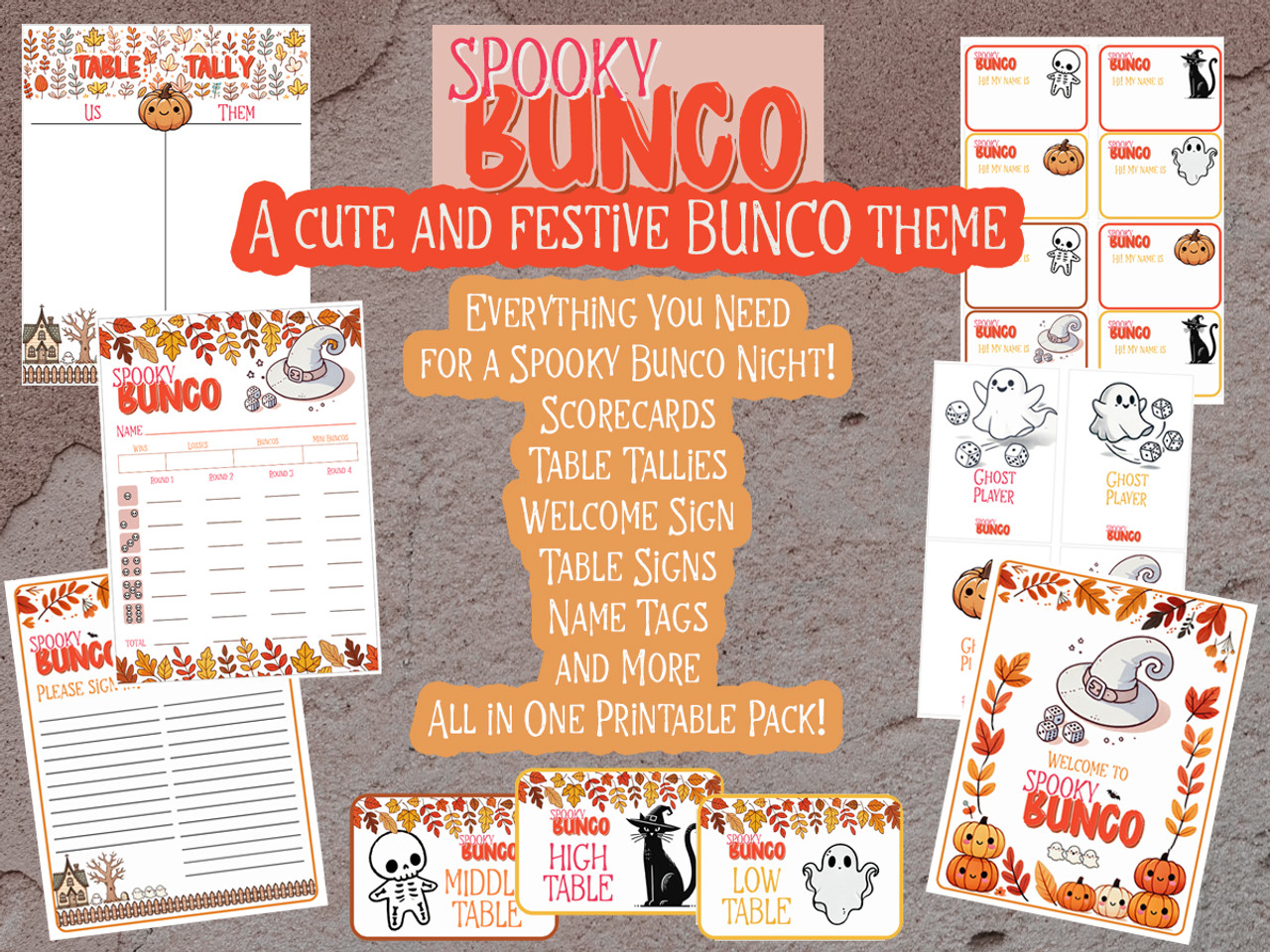 spooky-bunco-halloween-themed-bunco-kit-dice-game-depot for Free Printable Halloween Bunco Score Sheets Spooky Bunco Halloween-Themed Bunco Kit | Dice Game Depot for Free Printable Halloween Bunco Score Sheets
