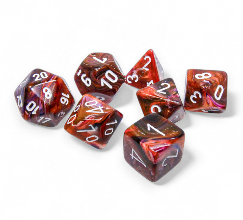 Festive Symphony Polyhedral DnD Dice Set | Dice Game Depot