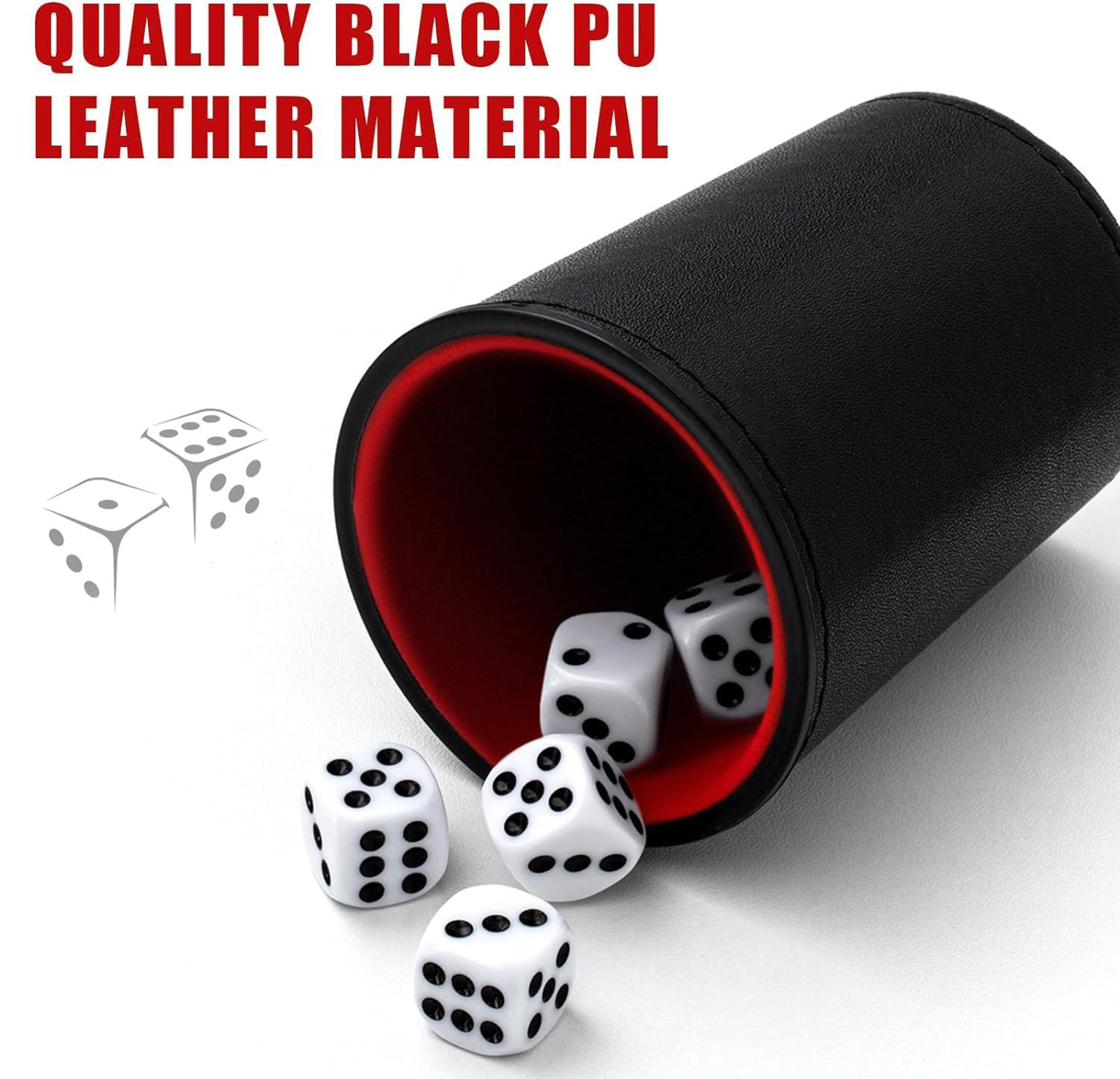 Dice Cup with Red Lining | Dice Game Depot