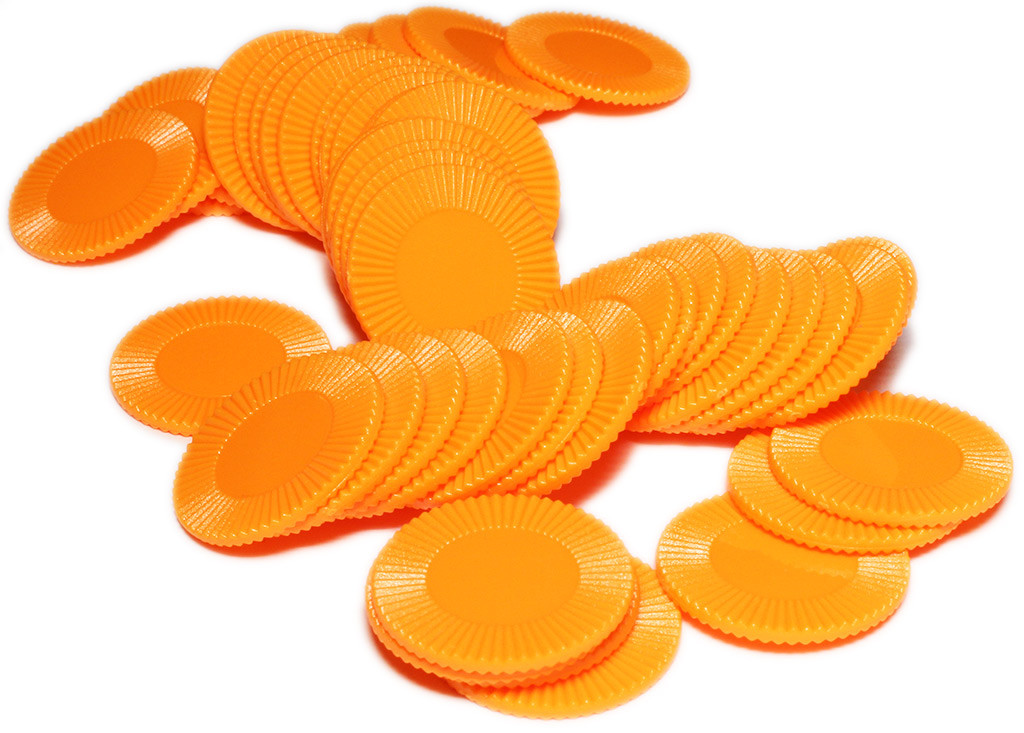 Mini Poker Chips Set of 50 Blue Dice Game Depot