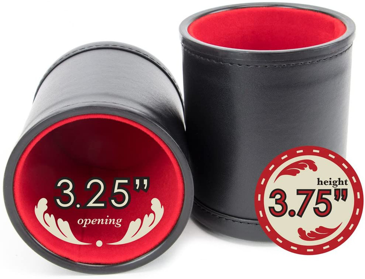 Professional Dice Cups Pack of 5 Dice Game Depot