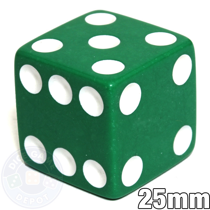 Opaque Green 6Sided Dice (d6) For Sale Dice Game Depot