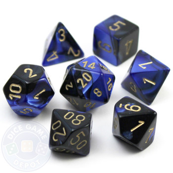 7-piece Gemini polyhedral dice set - D&D dice