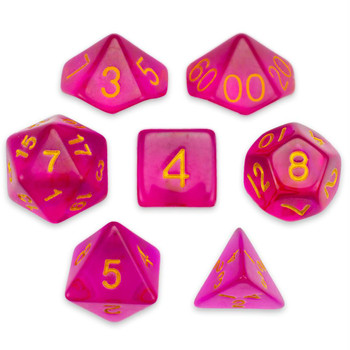 Faerie Fire dice set Faerie Fire dice set