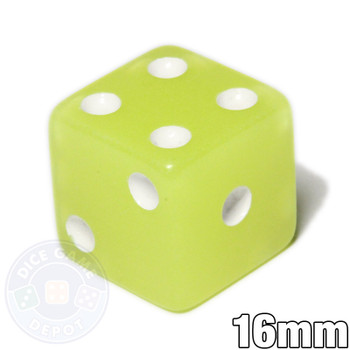 Glow in the dark 6-sided dice Glow in the dark 6-sided dice