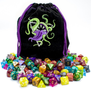 Random DnD Dice Assortment For Sale - Over 100 Assorted Polyhedral