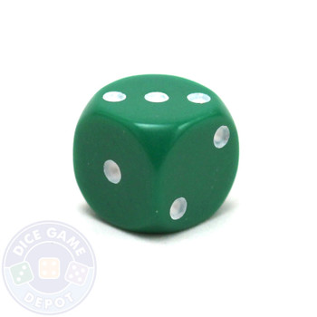 Round-corner 12mm opaque dice - Green