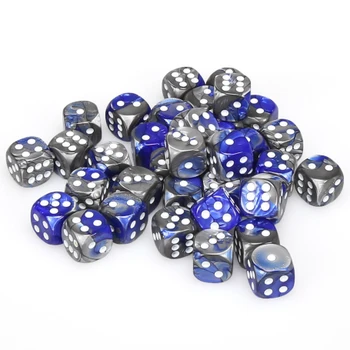 12mm Gemini Blue and Steel d6s