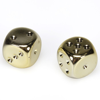 Gold dice - Pair d6 Gold dice - Pair d6