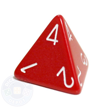 d4 - Opaque Red - Top-read d4 - Opaque Red - Top-read