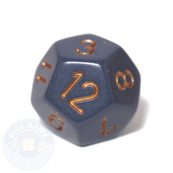 12-sided dice - Dark Gray