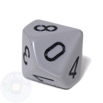 Opaque d10 - Gray